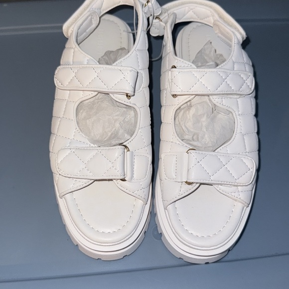 White Dad Sandals 7.5 38.5 - Picture 4 of 10